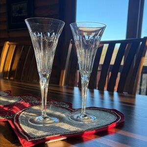Waterford Crystal Millennium Collection Champagne Flutes